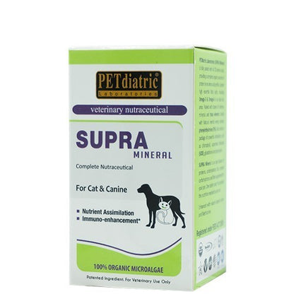 Supra Mineral Complete Nutraceutical for Dogs and Cats. 30 Tablets - Multivitamins complete - Omega 3 & 6, Zinc, Lysine