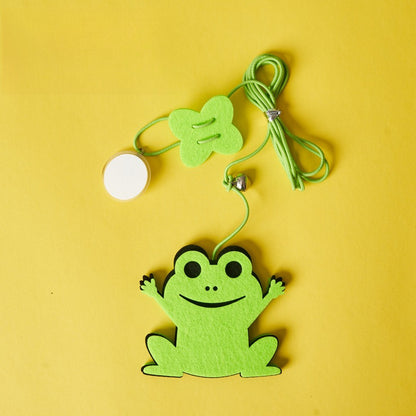 FUREVER365 SJ-01 Hanging Doorway Cat Toy - Self-Playing Felt Spider & Monster with Elastic Bouncing Cord