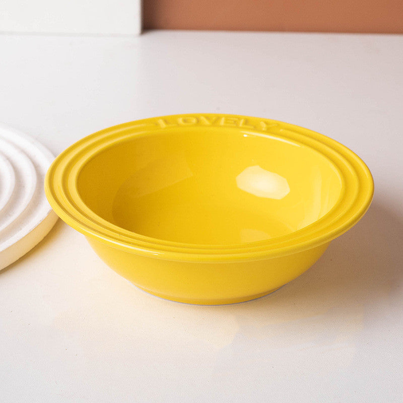 French Style Gradient Ceramic Cat Bowl Aesthetic Acrylic Elevated Stand Anti-Black Chin UFO Pet Plate