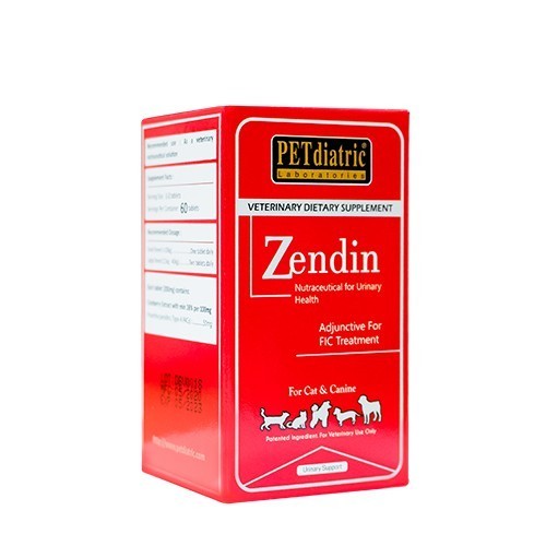 Zendin® Nutraceutical For Urinary Health for Dogs and Cats. 60 tablets (Flutd/FIC) Improves bladder health