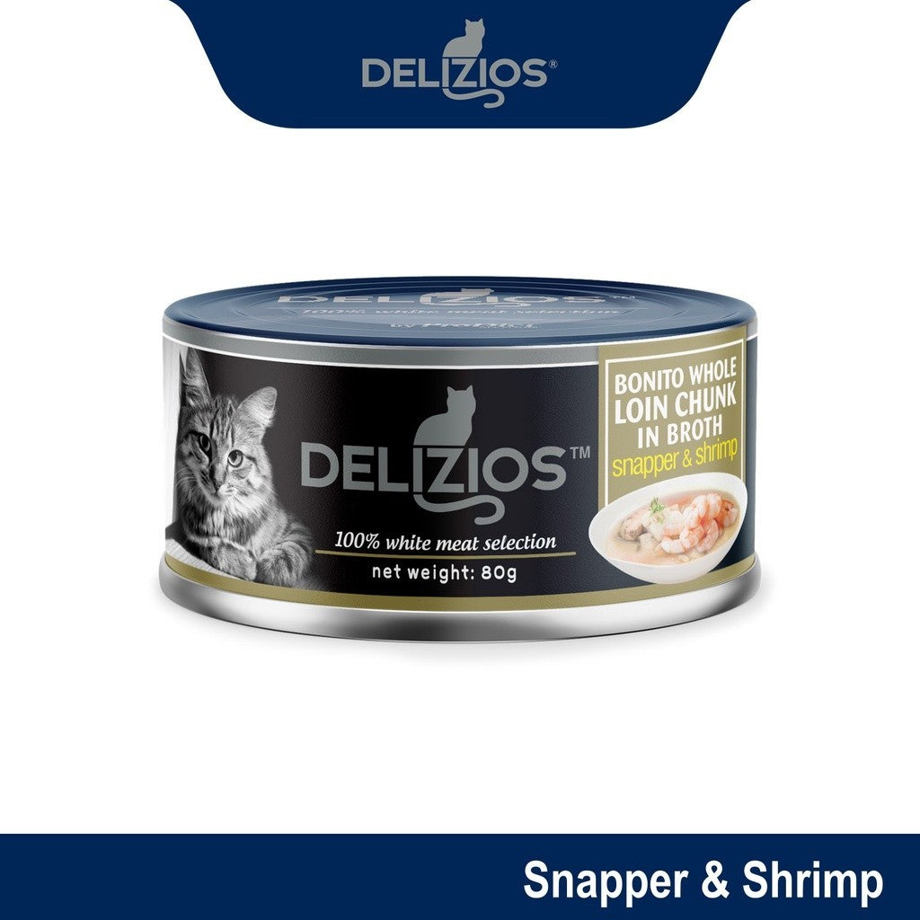 Delizios  Wet Cat Food - White Meat Selection Broth Series / Jelly Series (80G)