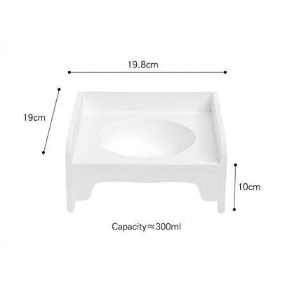 Splicable Elevated Cat Bowl Ceramic Anti-Black Chin Neck Protection Dog Food Water Bowl Mangkuk Kucing