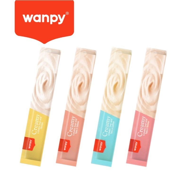 WANPY Creamy Lickable Treats for Cats 700g (14g x 50 Pcs)