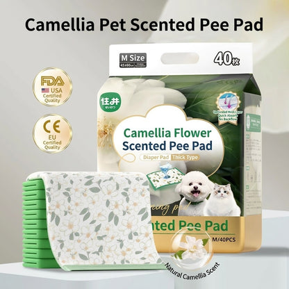 Thickened Pet Pee Pad Camellia Scented Charcoal Deodorizing Training Pad Dog Diaper Alas Kencing Anjing