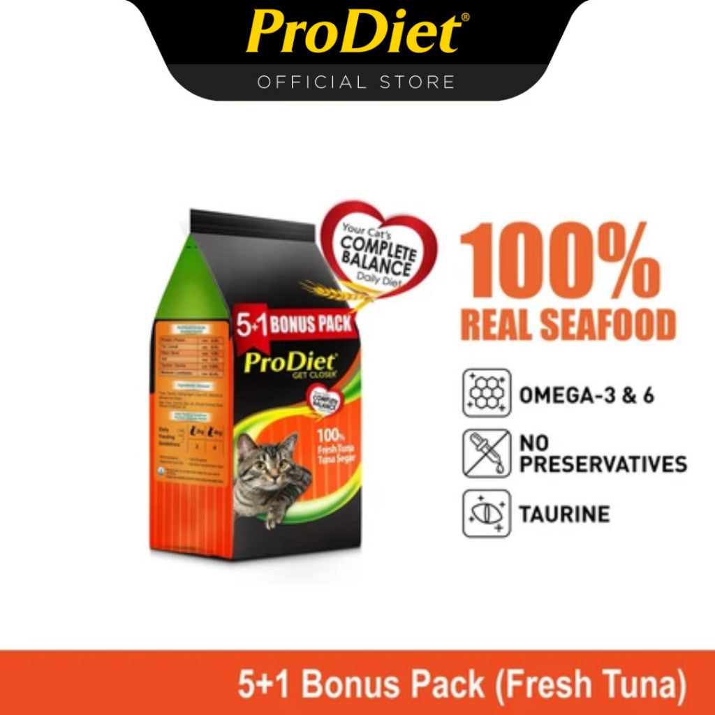 [Buy 5 Free 1 Bonus Pack] ProDiet Wet Cat Food (85g x 6)