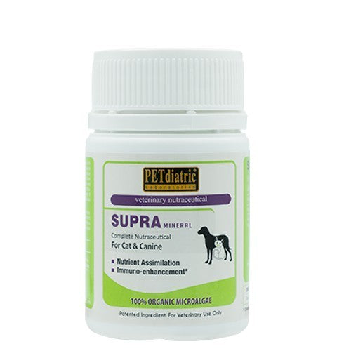 Supra Mineral Complete Nutraceutical for Dogs and Cats. 30 Tablets - Multivitamins complete - Omega 3 & 6, Zinc, Lysine