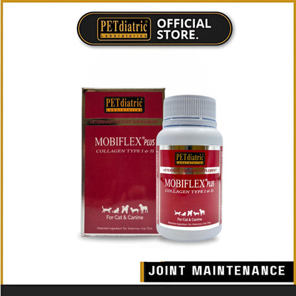 Mobiflex® Plus (UC-II) Improve Joint Mobility & Flexibility for Dogs and Cats.  60s/bottle - better than glucaosamine