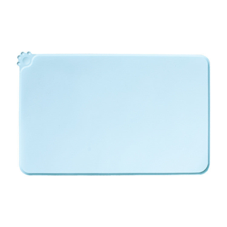 Silicone Pet Placemat Large Waterproof Anti-Slip Food Bowl Mat Leak-Proof Easy Clean Alas Makan Kucing