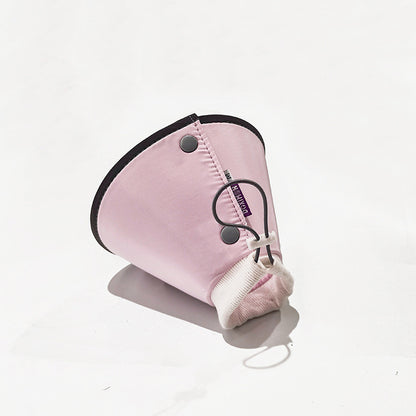 DONE Reflective Elizabeth Collar Cat Dog Anti Lick Biting Recovery Pet Cone Soft Neck Collar Pelindung Leher
