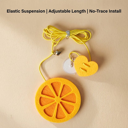 FUREVER365 SJ-01 Hanging Doorway Cat Toy - Self-Playing Felt Spider & Monster with Elastic Bouncing Cord