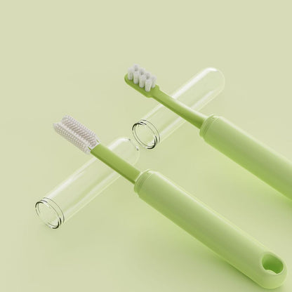 DONE 2-in-1 Pet Dual-Head Toothbrush Silicone Soft Bristle Dog Cat Dental Care Kit Plaque Tartar Remover