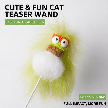 FUREVER365 Sucker Spring Cat Toy - Powerful Suction Base High-Elasticity Steel Wire Interaction Toy