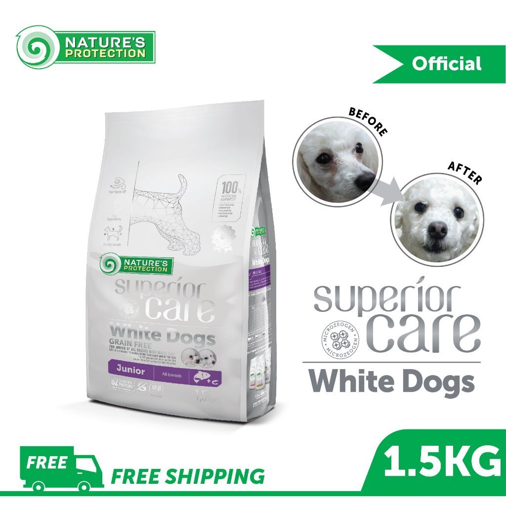 Nature's Protection Superior Care 1.5kg Dry Dog Food (Red Coat/ White Dog/ Salmon/ Lamb/ Herring/ Hypoallergenic)