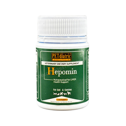 Hepomin Nutraceutical For Liver Health Support & Protect for Dogs and Cats. 60 Tablets