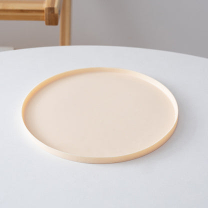 Round Silicone Pet Placemat Waterproof Anti-Slip Food Bowl Mat Leak-Proof Easy Clean Alas Makan Kucing