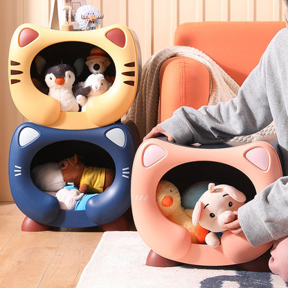 Stackable Cat Nest Bed Multi-purpose Pet Storage Box Organizer Large Capacity Cat House Katil Kucing