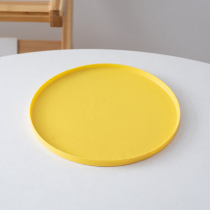 Round Silicone Pet Placemat Waterproof Anti-Slip Food Bowl Mat Leak-Proof Easy Clean Alas Makan Kucing
