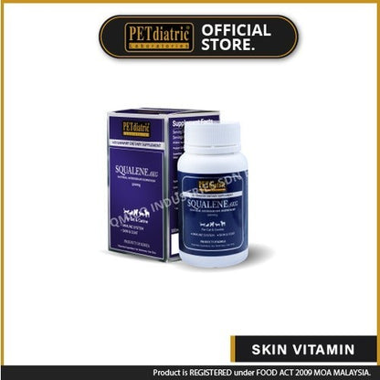 Squalene AKG - Skin Vitamin with Natural AntiOxidant-Isoprenoid for Dogs and Cats. 500mg - Skin REPAIR