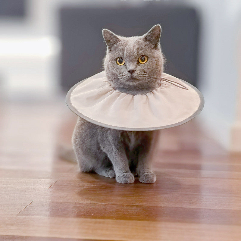 Ultra Light Pet Elizabeth Collar Cat Dog Anti Lick Biting Recovery Cone Soft Sterilization Neck Band