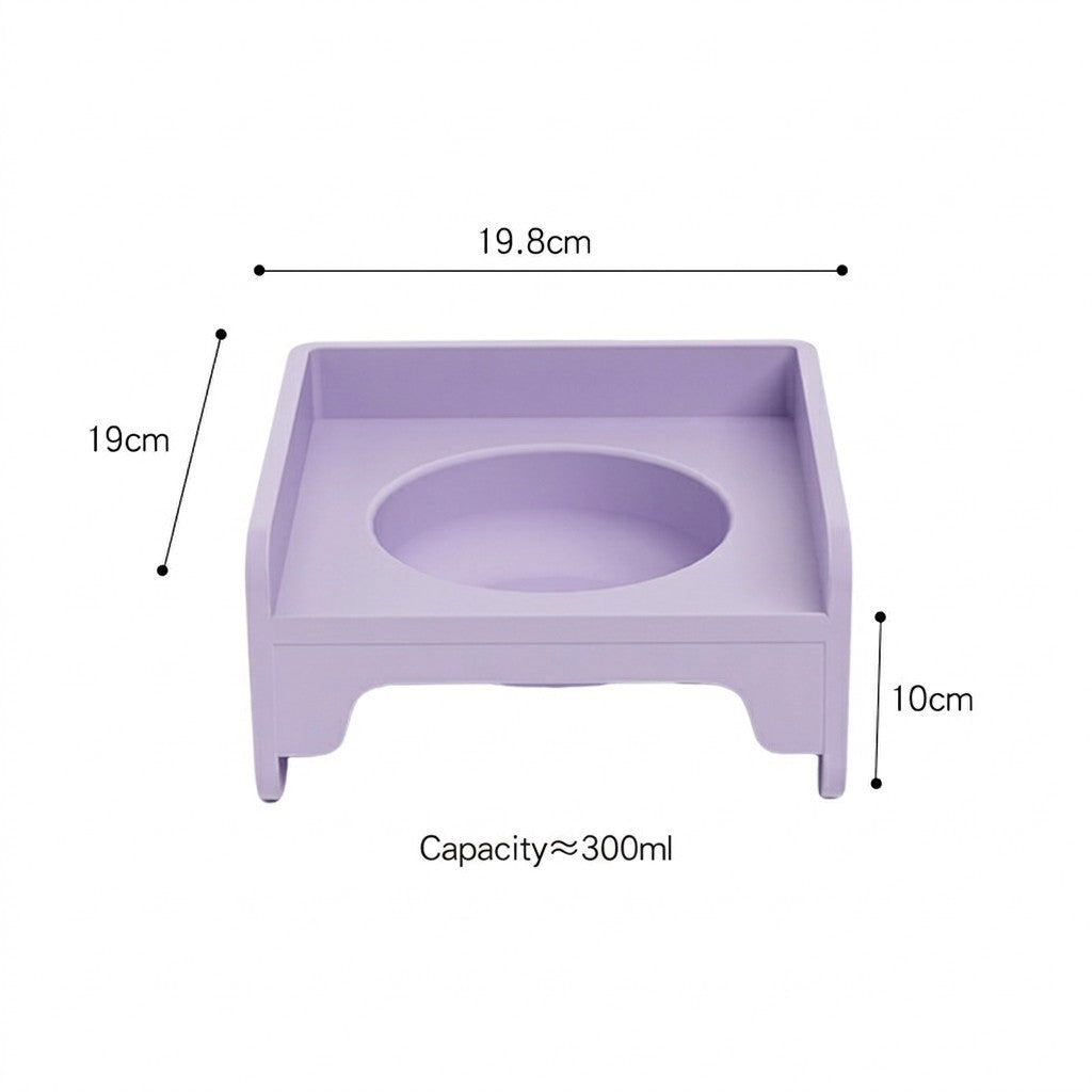 Splicable Elevated Cat Bowl Ceramic Anti-Black Chin Neck Protection Dog Food Water Bowl Mangkuk Kucing