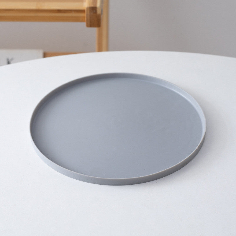 Round Silicone Pet Placemat Waterproof Anti-Slip Food Bowl Mat Leak-Proof Easy Clean Alas Makan Kucing