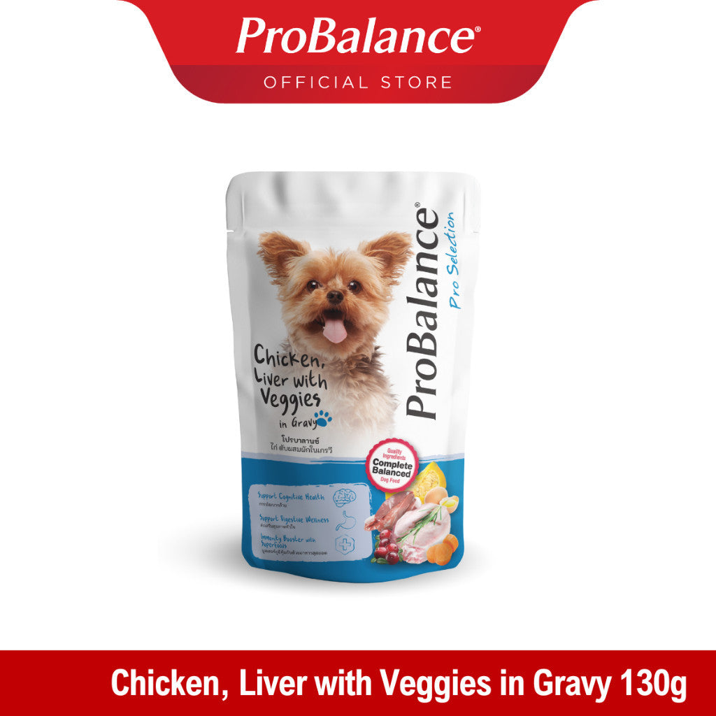 ProBalance 130g Gravy Pouch Wet Dog Food (3 Flavours)