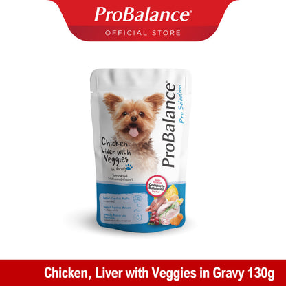 ProBalance 130g Gravy Pouch Wet Dog Food (3 Flavours)