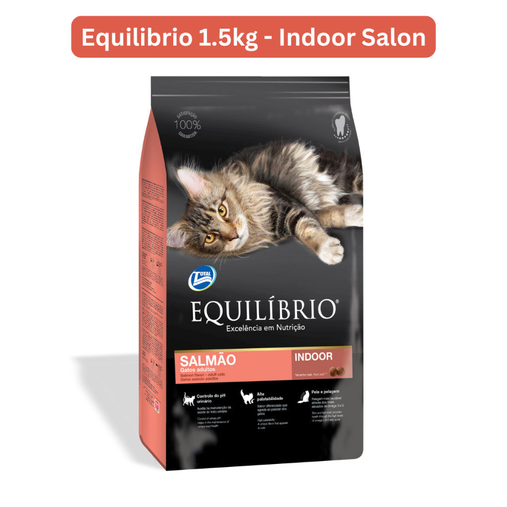 Equilibrio Cat Dry Food 1.5kg Adult Salmon Indoor Makanan Kering Kucing 猫粮干粮