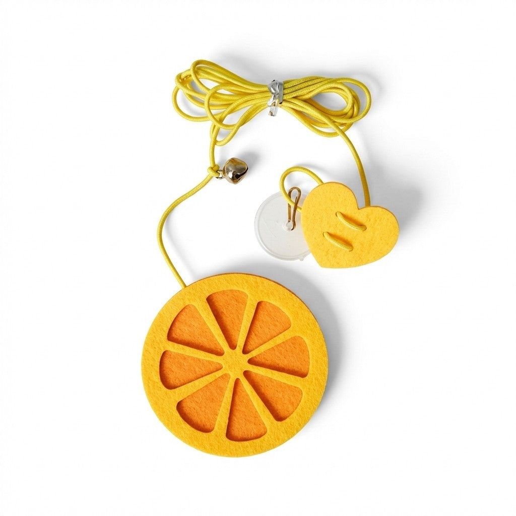 FUREVER365 SJ-01 Hanging Doorway Cat Toy - Self-Playing Felt Spider & Monster with Elastic Bouncing Cord