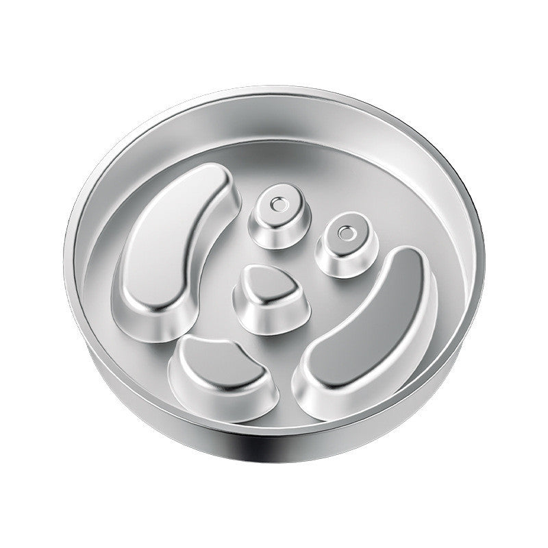 [READY STOCK] Stainless Steel Slow Feeder Bowl for Dog Cat Anti-Choking Healthy Diet Pet Food Basin
