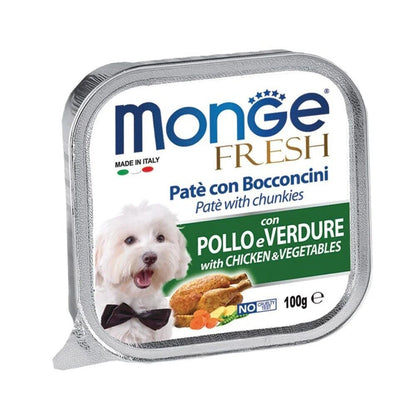 Monge Fresh / Monge Fruit Dog Puppies Canned Wet Food Tray (100gm)