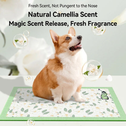 Thickened Pet Pee Pad Camellia Scented Charcoal Deodorizing Training Pad Dog Diaper Alas Kencing Anjing