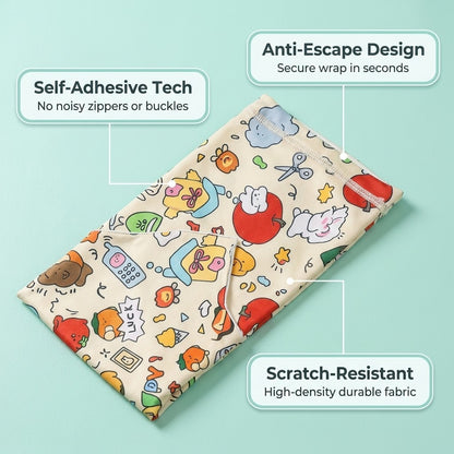 Self-Adhesive Cat Grooming Wrap Anti-Scratch Restraint Bag for Nail Trimming Ear Cleaning Wound Care