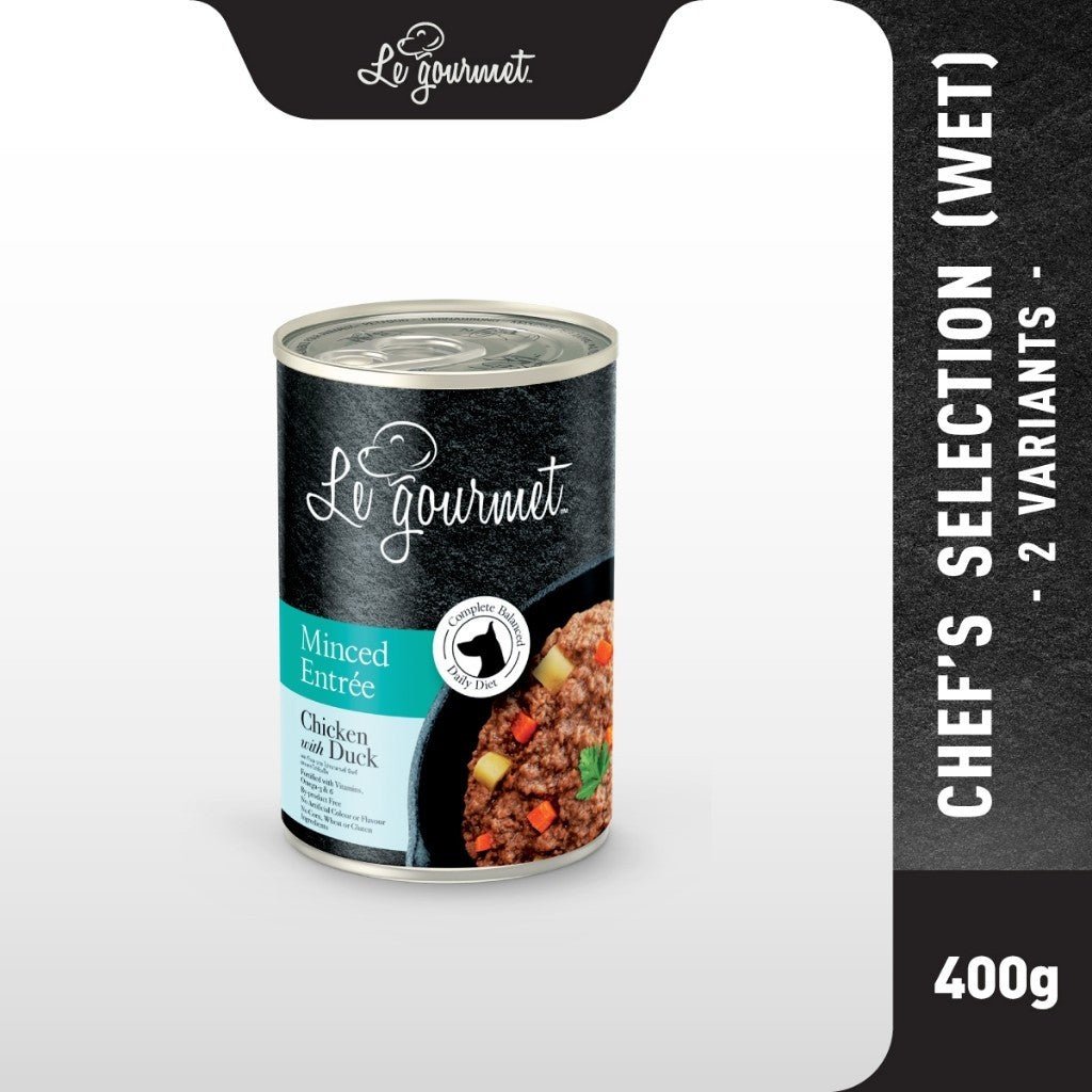 Le Gourmet Minced Entree Series - Chicken with Duck/Chicken with Lamb (400g)