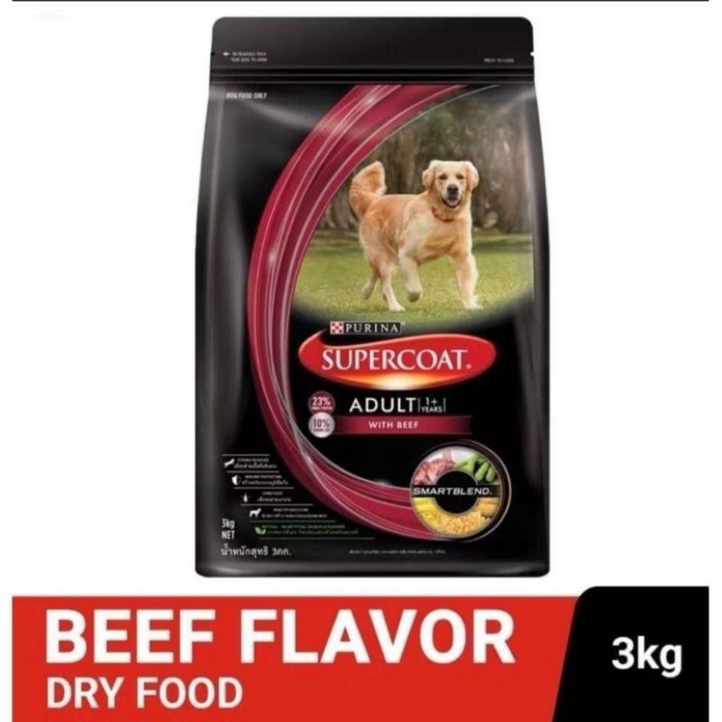 Supercoat Dog Dry Food Kibbles (Premium) 2.7kg/3kg