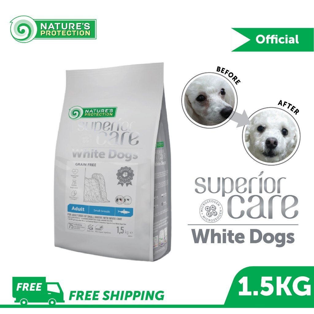 Nature's Protection Superior Care 1.5kg Dry Dog Food (Red Coat/ White Dog/ Salmon/ Lamb/ Herring/ Hypoallergenic)