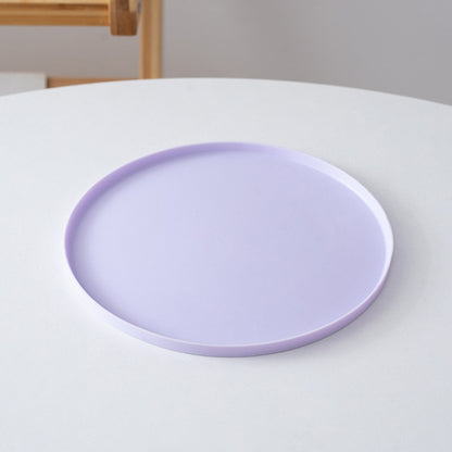 Round Silicone Pet Placemat Waterproof Anti-Slip Food Bowl Mat Leak-Proof Easy Clean Alas Makan Kucing
