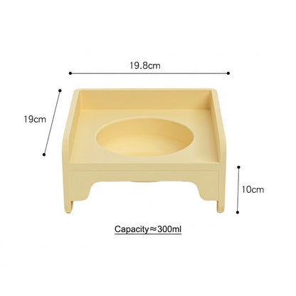 Splicable Elevated Cat Bowl Ceramic Anti-Black Chin Neck Protection Dog Food Water Bowl Mangkuk Kucing