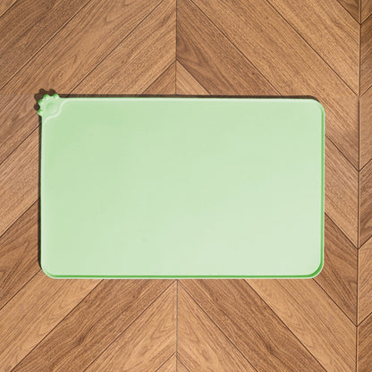 Silicone Pet Placemat Large Waterproof Anti-Slip Food Bowl Mat Leak-Proof Easy Clean Alas Makan Kucing