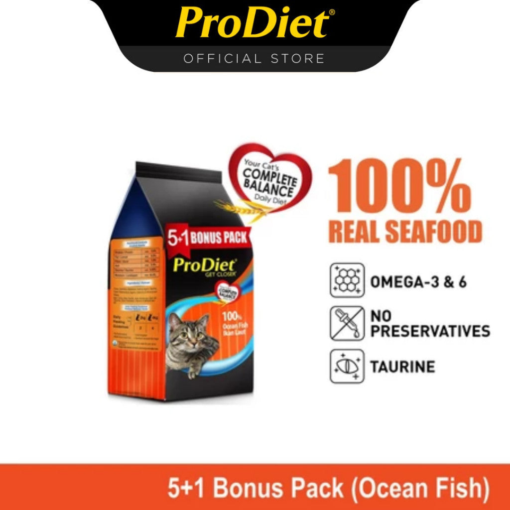 [Buy 5 Free 1 Bonus Pack] ProDiet Wet Cat Food (85g x 6)