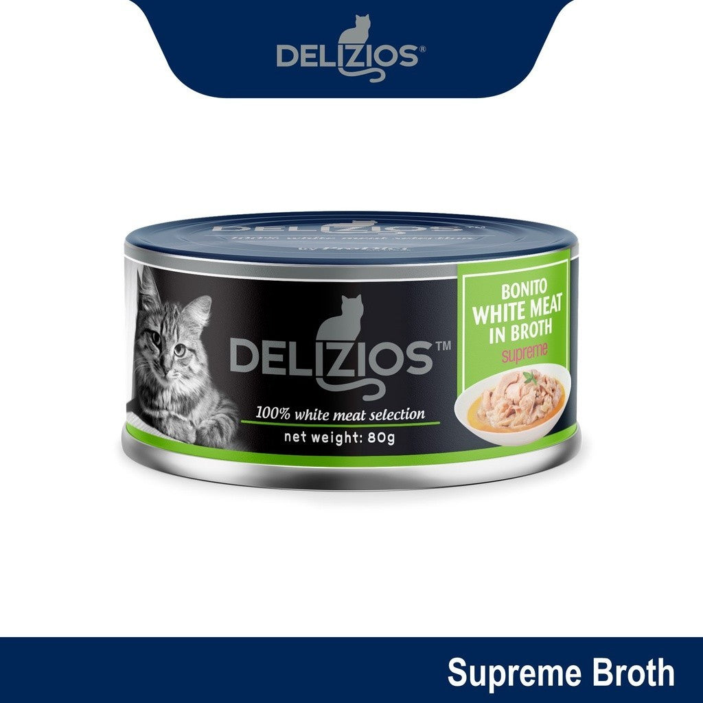 Delizios  Wet Cat Food - White Meat Selection Broth Series / Jelly Series (80G)