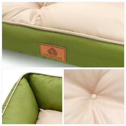Waterproof Oxford Cloth Dog Bed Sofa Cat Nest Soft Durable Square Pet Sleeping Mat All Season Bedding