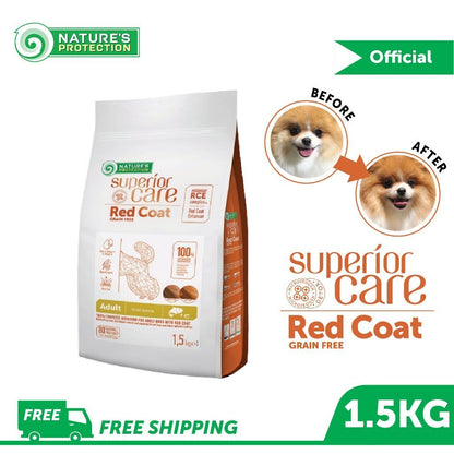 Nature's Protection Superior Care 1.5kg Dry Dog Food (Red Coat/ White Dog/ Salmon/ Lamb/ Herring/ Hypoallergenic)