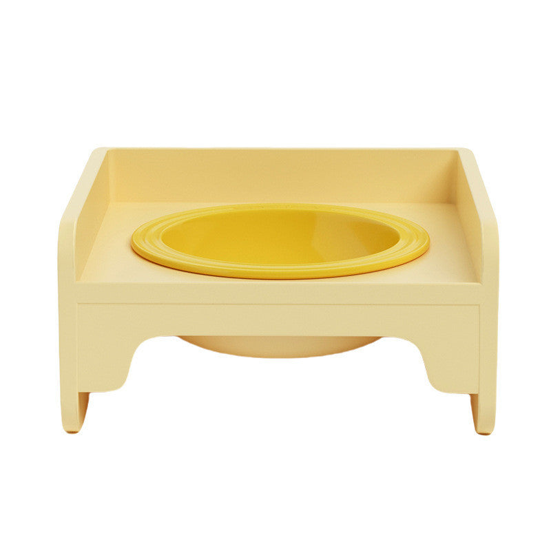 Splicable Elevated Cat Bowl Ceramic Anti-Black Chin Neck Protection Dog Food Water Bowl Mangkuk Kucing