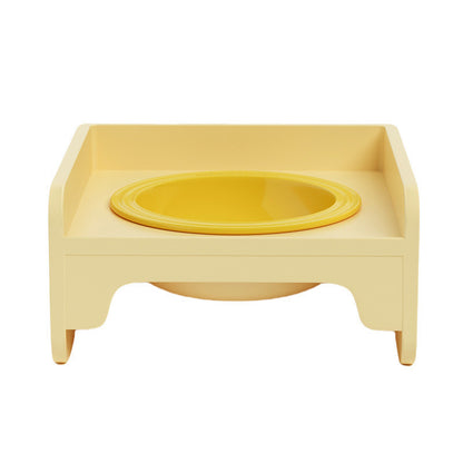 Splicable Elevated Cat Bowl Ceramic Anti-Black Chin Neck Protection Dog Food Water Bowl Mangkuk Kucing