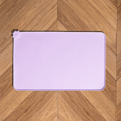 Silicone Pet Placemat Large Waterproof Anti-Slip Food Bowl Mat Leak-Proof Easy Clean Alas Makan Kucing