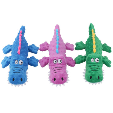 非上架链接（缺颜色）FUREVER365 37cm Crocodile Pet Plush Toy Squeaky Dog Toy Durable Molar Chew Toy Bite Resistant Cat Toy