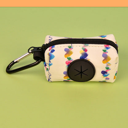 FUREVER365 Fashion Print Pet Waste Bag Dispenser Portable Dog Poop Bag Holder Case Outdoor Walking Bag