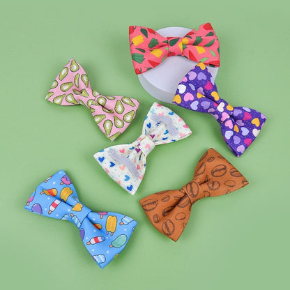 FUREVER365 Cute Pet Bow Tie Summer Pattern Cat Dog Bowtie Collar Accessory Ikatan Simpul Kucing