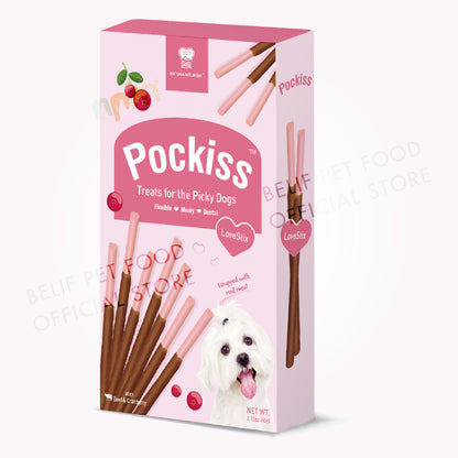 Natura Nourish Pockiss Snacks/Treats Stix with Beef & Cranberry/Mint/Milk Natura Nourish (60g) | Dog Snacks